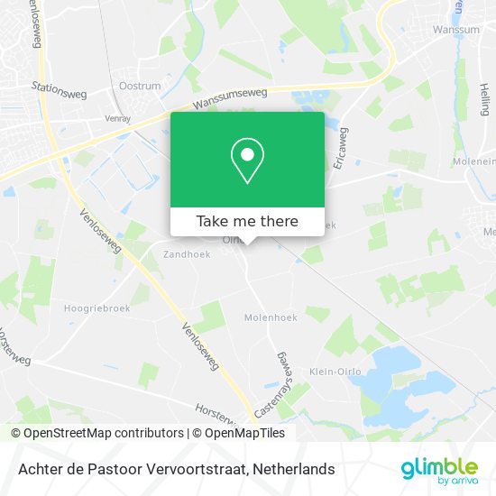 Achter de Pastoor Vervoortstraat Karte