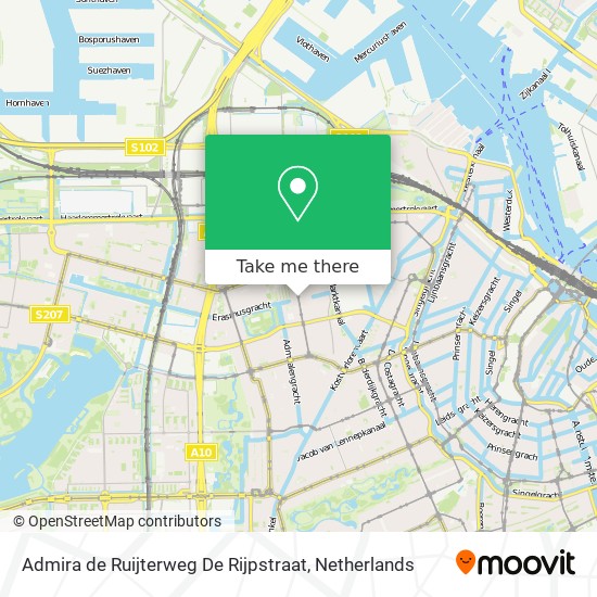 Admira de Ruijterweg De Rijpstraat Karte