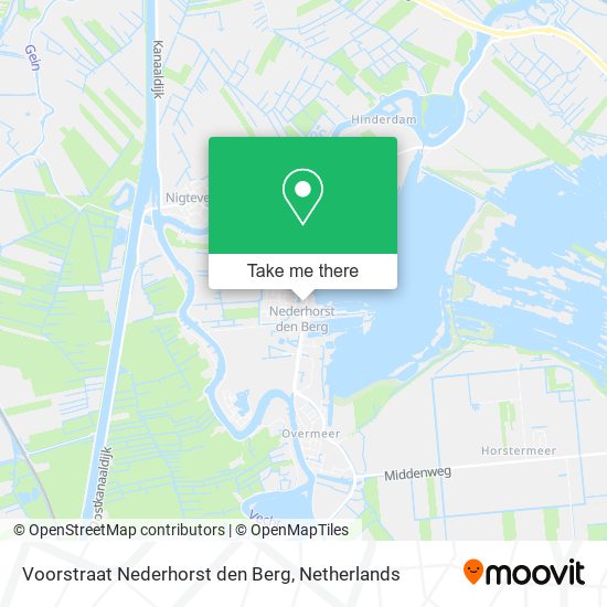 Voorstraat Nederhorst den Berg Karte