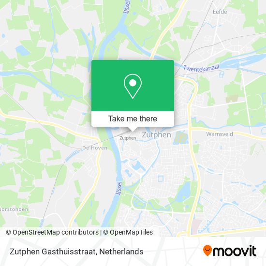 Zutphen Gasthuisstraat map