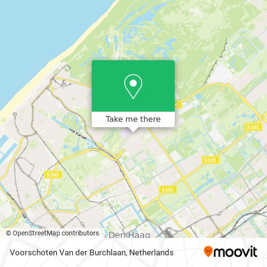 Voorschoten Van der Burchlaan Karte