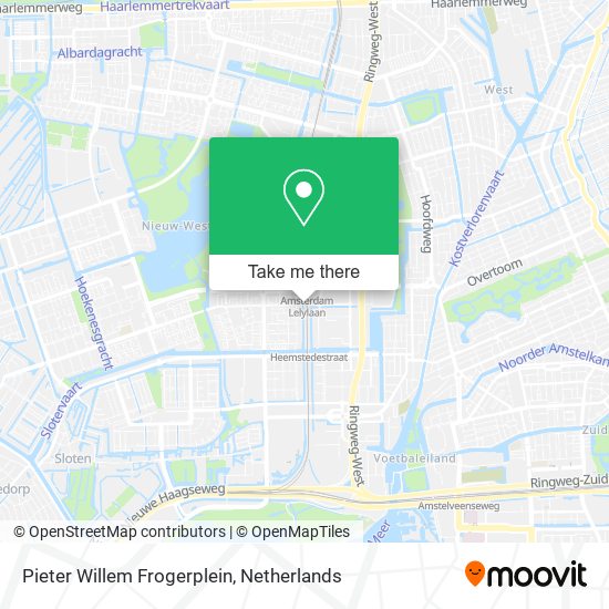 Pieter Willem Frogerplein map