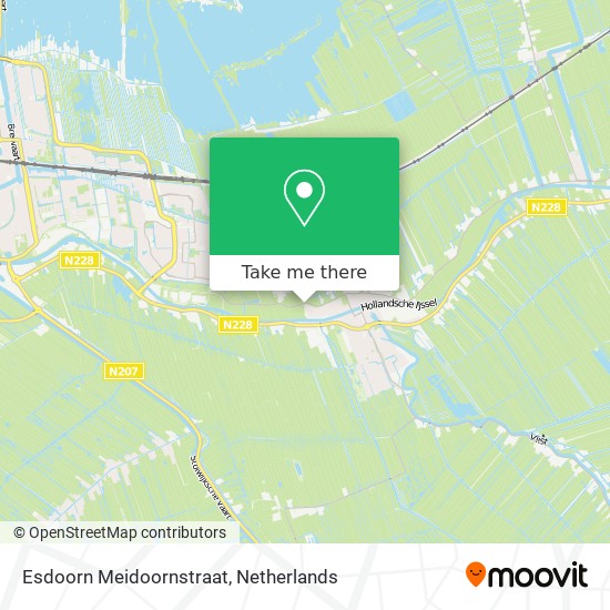 Esdoorn Meidoornstraat map