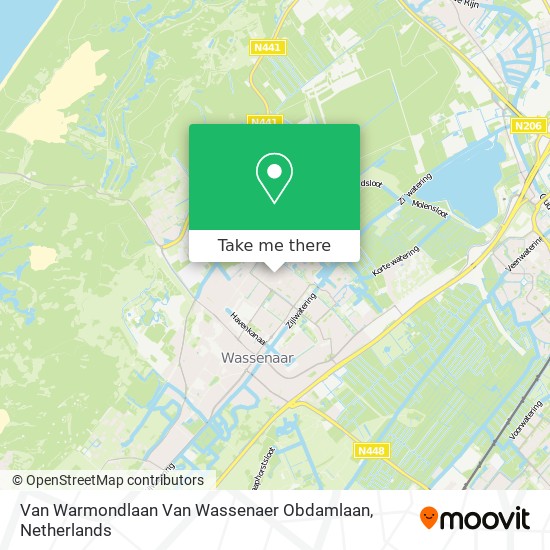 Van Warmondlaan Van Wassenaer Obdamlaan map