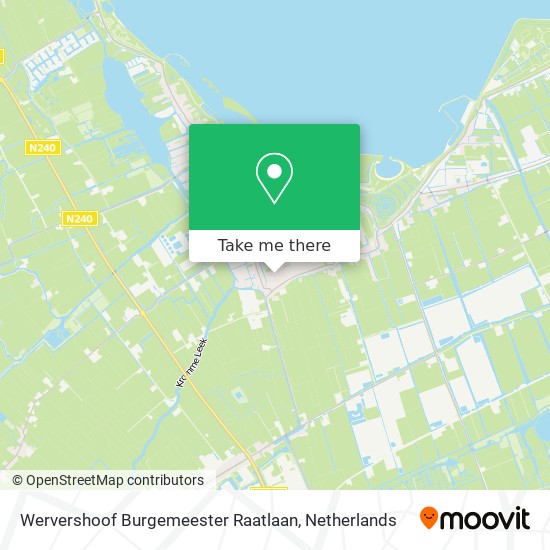 Wervershoof Burgemeester Raatlaan map