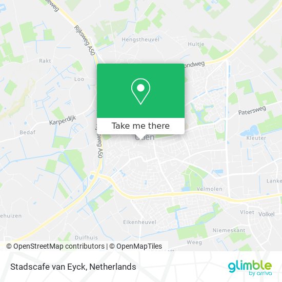 Stadscafe van Eyck map