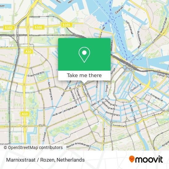 Marnixstraat / Rozen map