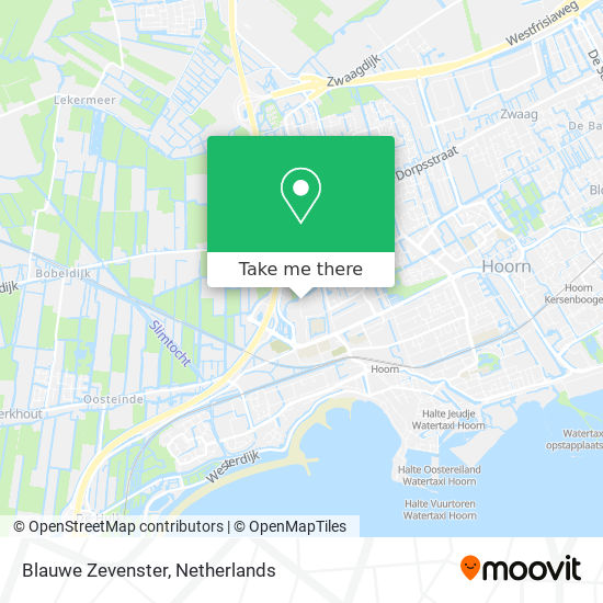 Blauwe Zevenster map