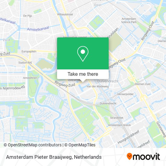 Amsterdam Pieter Braaijweg map
