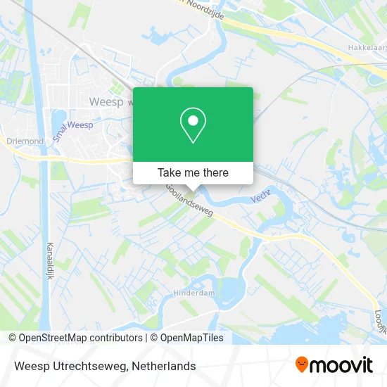 Weesp Utrechtseweg map