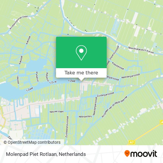 Molenpad Piet Rotlaan map