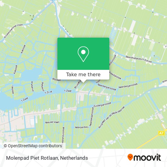 Molenpad Piet Rotlaan map
