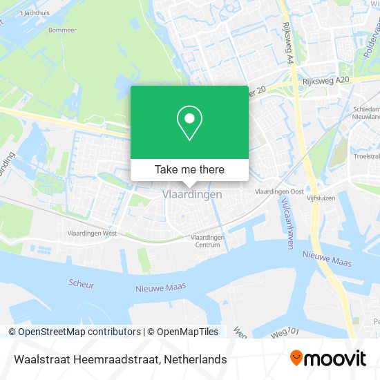 Waalstraat Heemraadstraat map