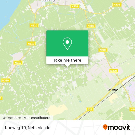 Koeweg 10 map