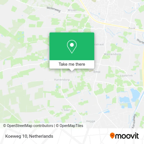 Koeweg 10, 8166 JP Emst map