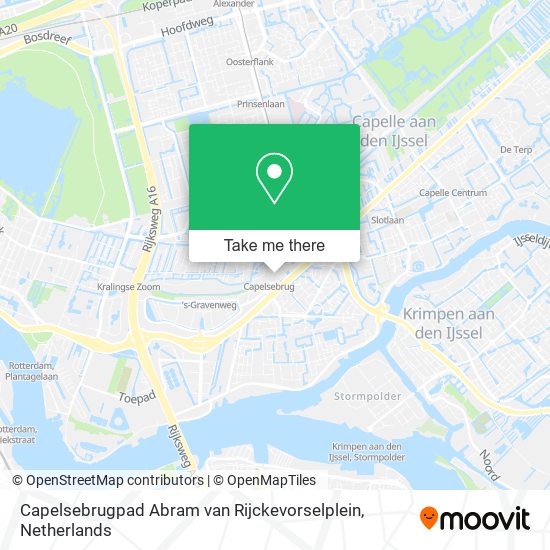 Capelsebrugpad Abram van Rijckevorselplein Karte