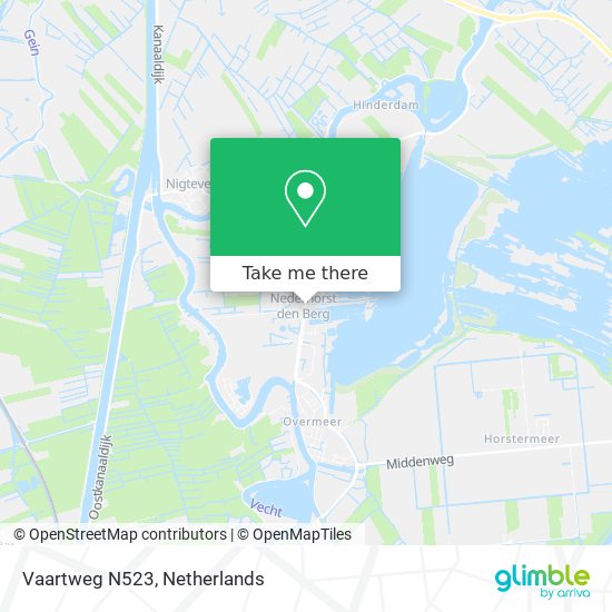 Vaartweg N523 map