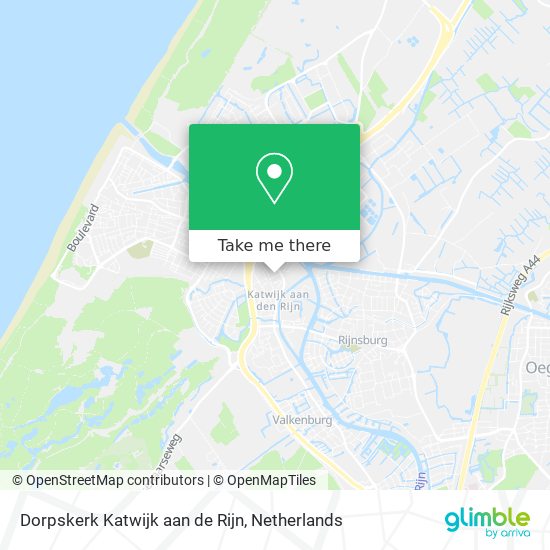 Dorpskerk Katwijk aan de Rijn map