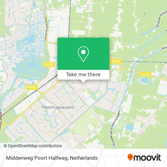 Middenweg Poort Halfweg map