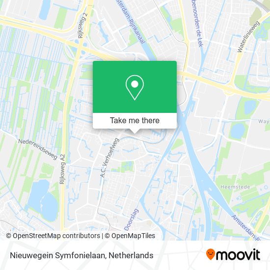 Nieuwegein Symfonielaan map