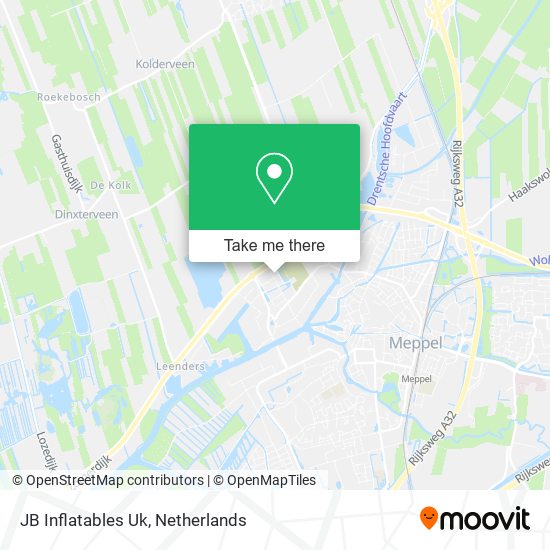 scherp Mart smeren How to get to JB Inflatables Uk in Meppel by Bus or Train?