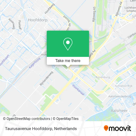 Taurusavenue Hoofddorp map