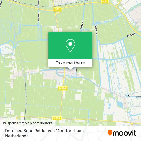 Dominee Bosc Ridder van Montfoortlaan map