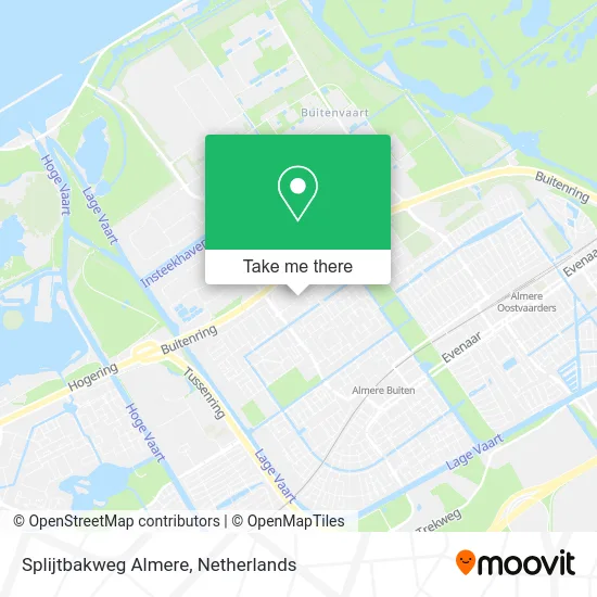 Splijtbakweg Almere map