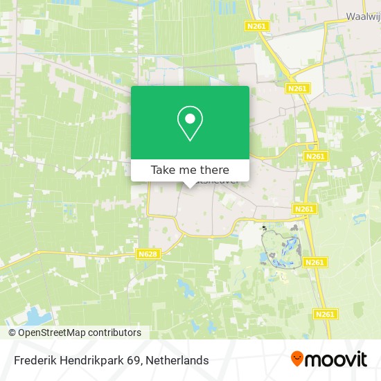 Frederik Hendrikpark 69 map