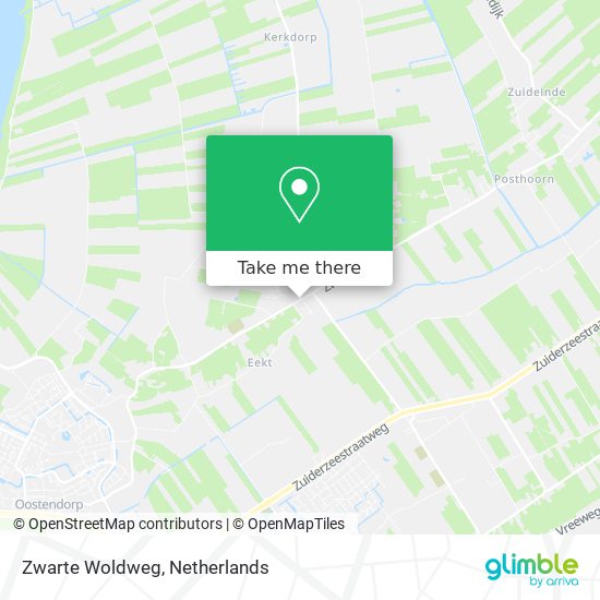 Zwarte Woldweg map