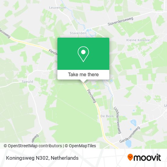 Koningsweg N302, 3852 NB Ermelo map