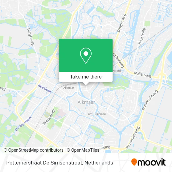 Pettemerstraat De Simsonstraat map