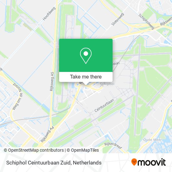 Schiphol Ceintuurbaan Zuid map