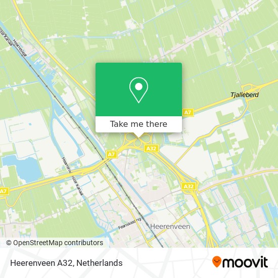 Heerenveen A32 map