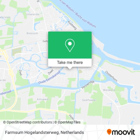 Farmsum Hogelandsterweg Karte