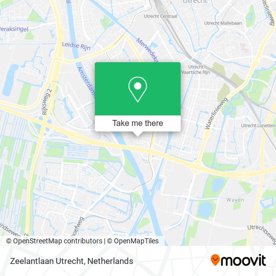 Zeelantlaan Utrecht map