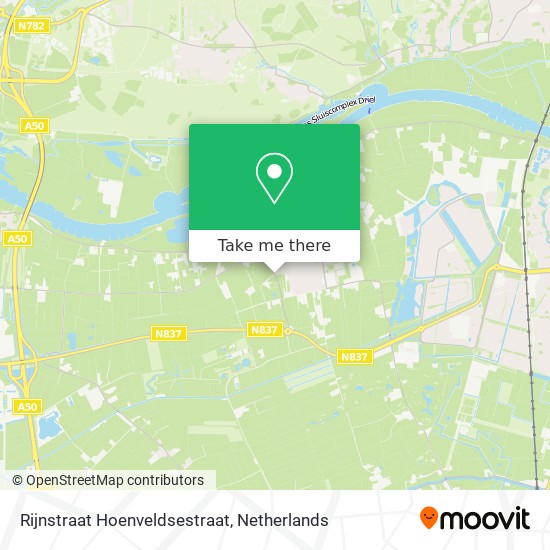 Rijnstraat Hoenveldsestraat Karte