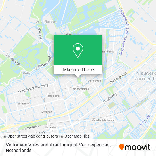 Victor van Vrieslandstraat August Vermeijlenpad map