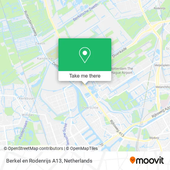 Berkel en Rodenrijs A13 map