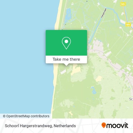 Schoorl Hargerstrandweg Karte