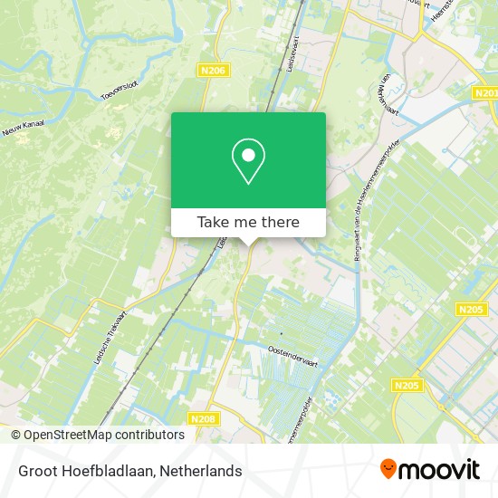 Groot Hoefbladlaan Karte