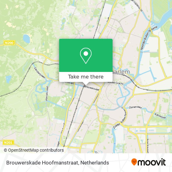 Brouwerskade Hoofmanstraat map