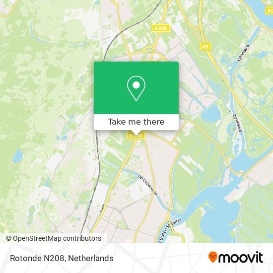 Rotonde N208 map