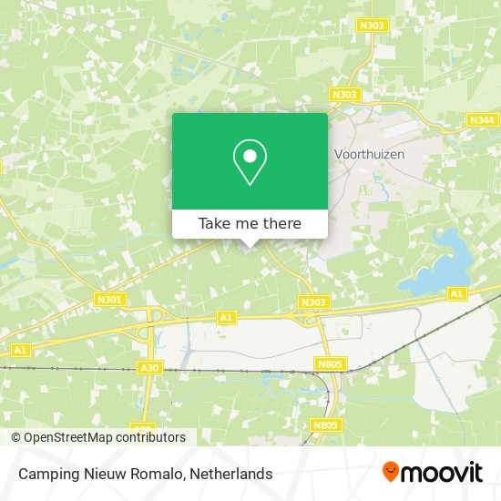 Camping Nieuw Romalo map