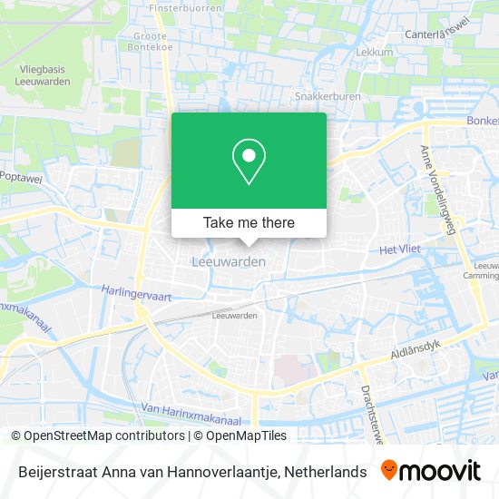 Beijerstraat Anna van Hannoverlaantje map