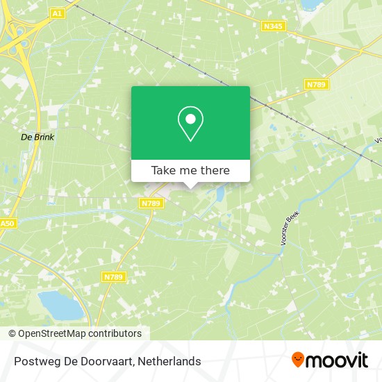 Postweg De Doorvaart map