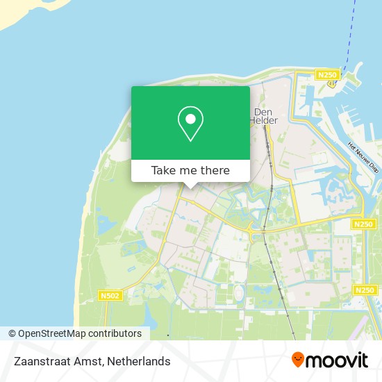 Zaanstraat Amst map