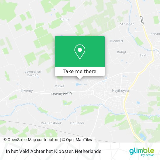 In het Veld Achter het Klooster Karte