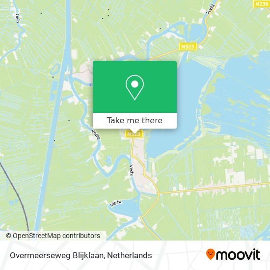 Overmeerseweg Blijklaan map