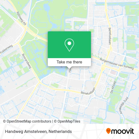 Handweg Amstelveen map